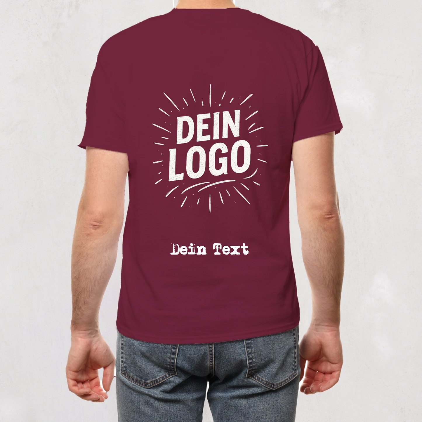 T-Shirt Herren Druck vorne oder hinten - Preise auf Anfrage