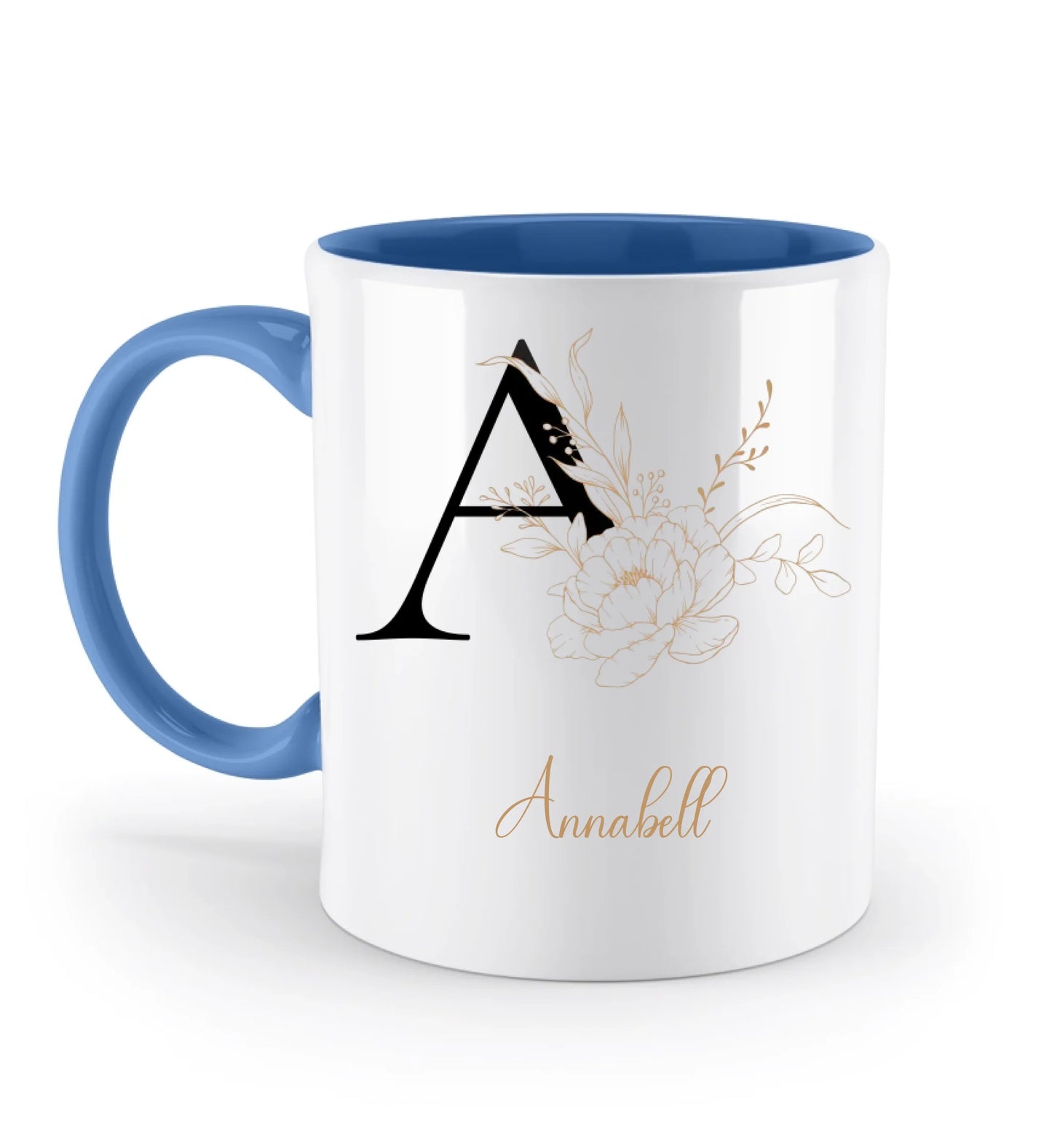 Tasse klassisch personalisierbar - Buchstabe
