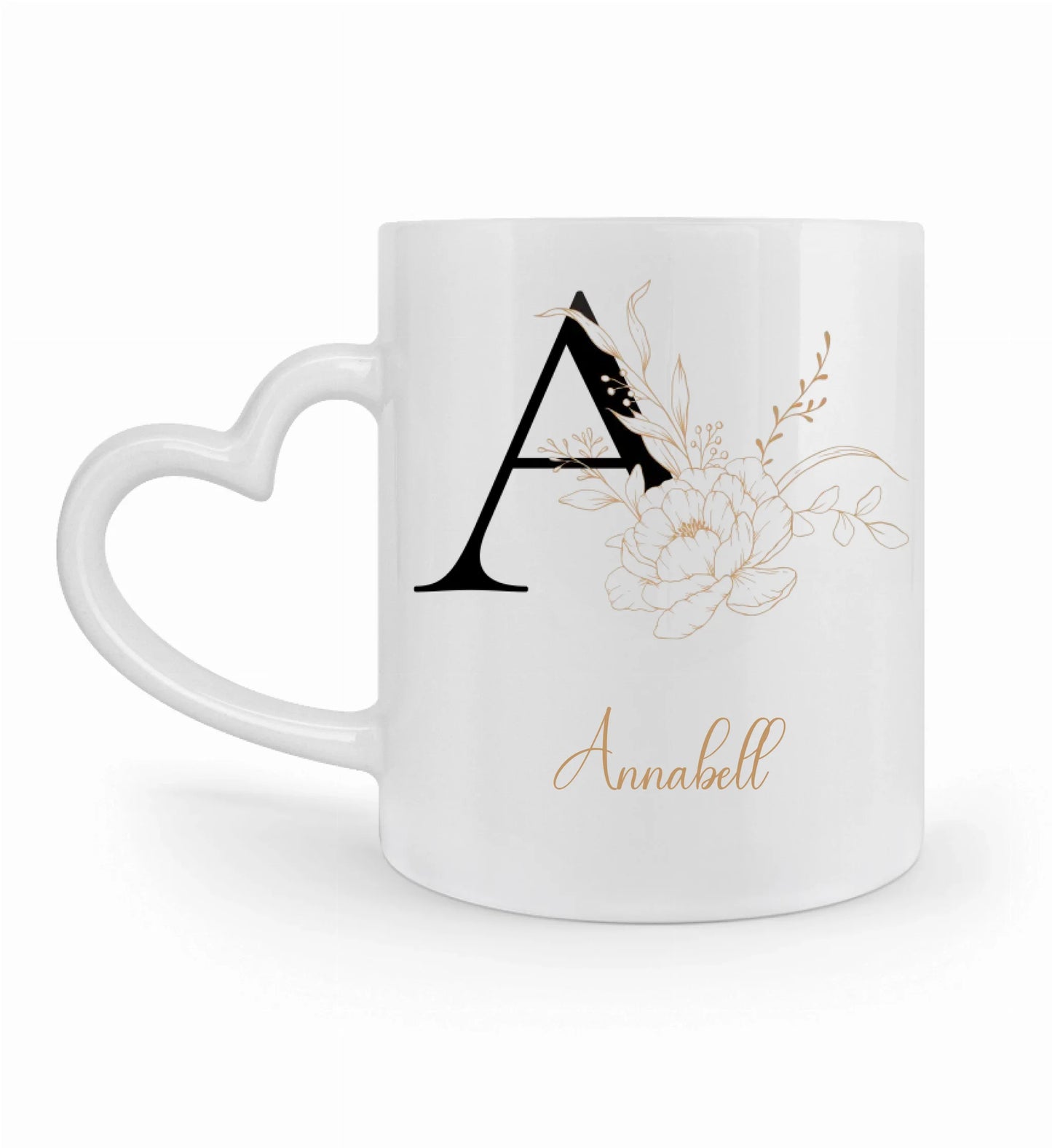 Tasse klassisch personalisierbar - Buchstabe