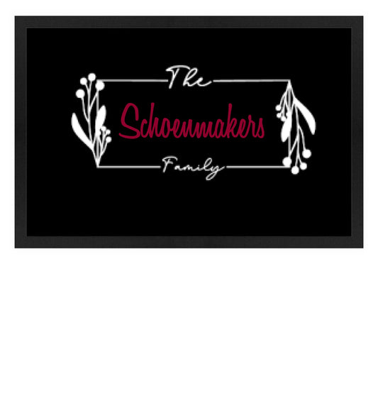 Fußmatte personalisierbar - Monogram rechteck