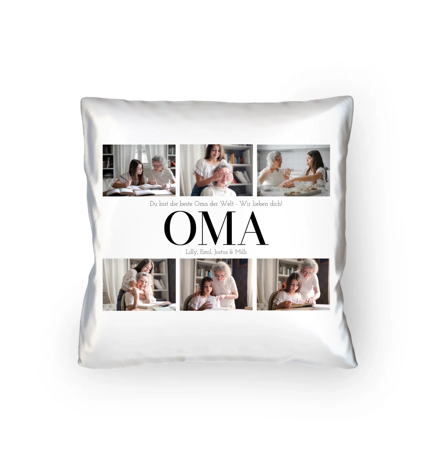 Premiumkissen personalisierbar - Oma