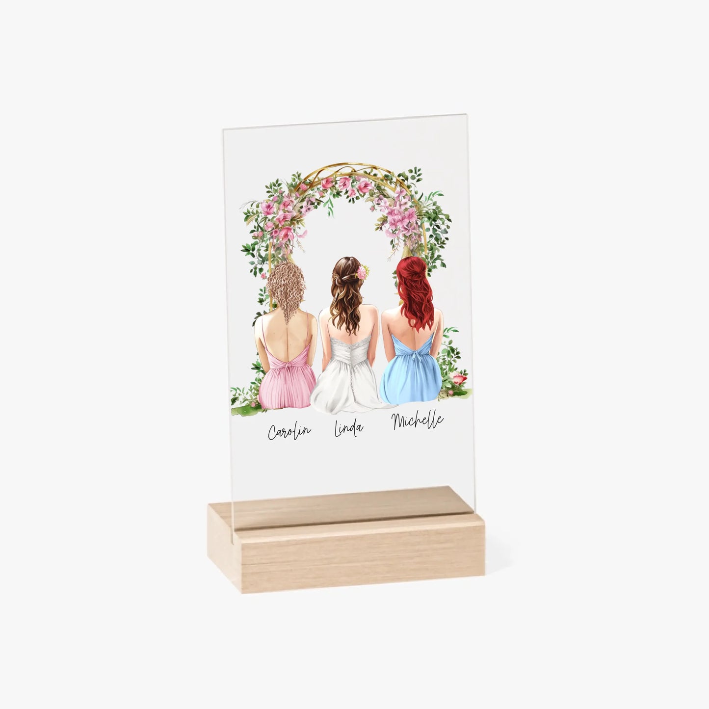 Acrylschild personalisierbar - Brautjungfern