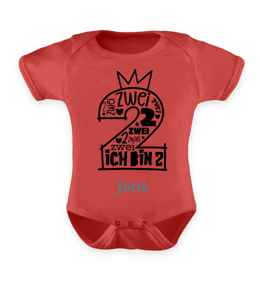 Babybody personalisierbar - Schriftzahlen