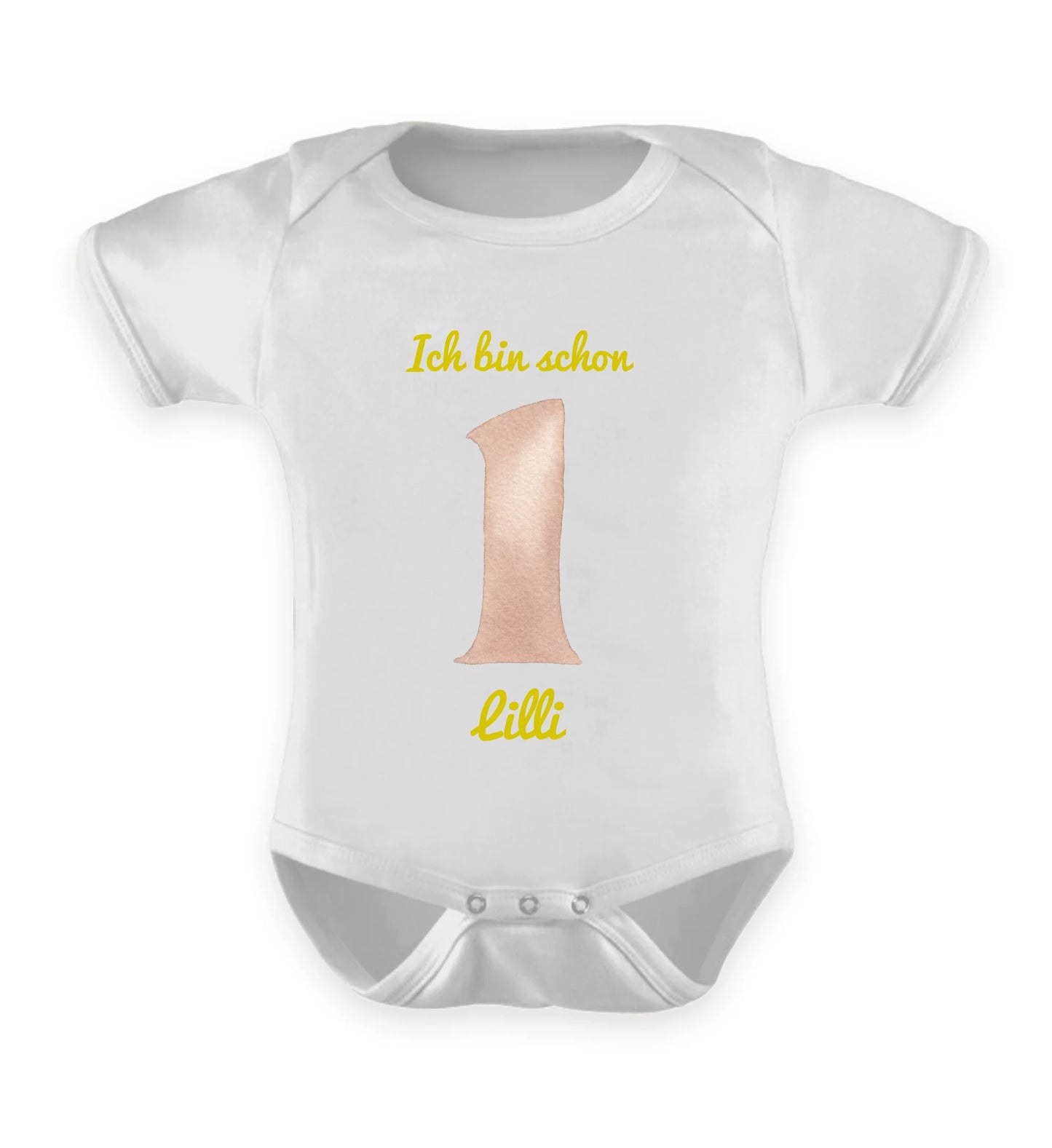 Babybody personalisierbar - Wasserfarbezahlen