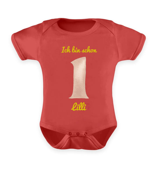 Babybody personalisierbar - Wasserfarbezahlen