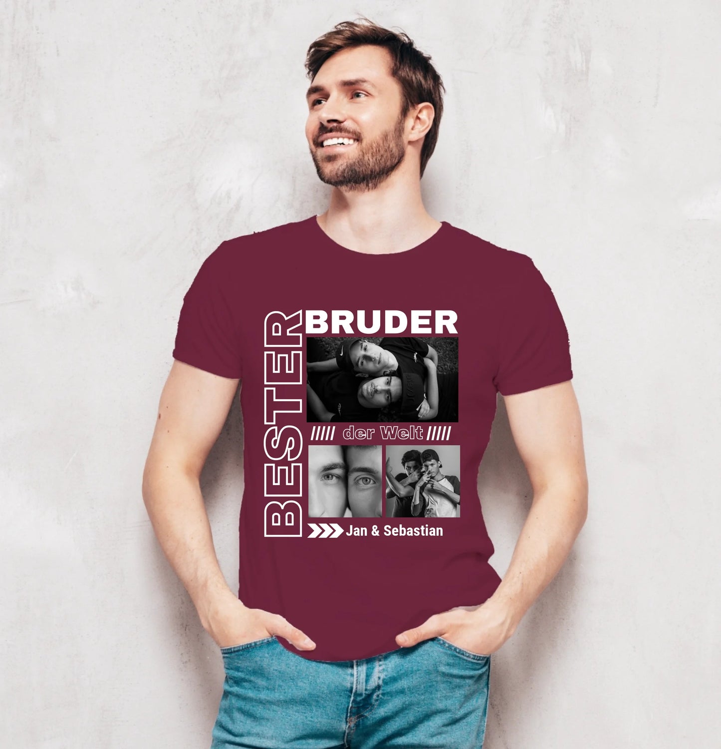 herrenshirt-dunkelrot
