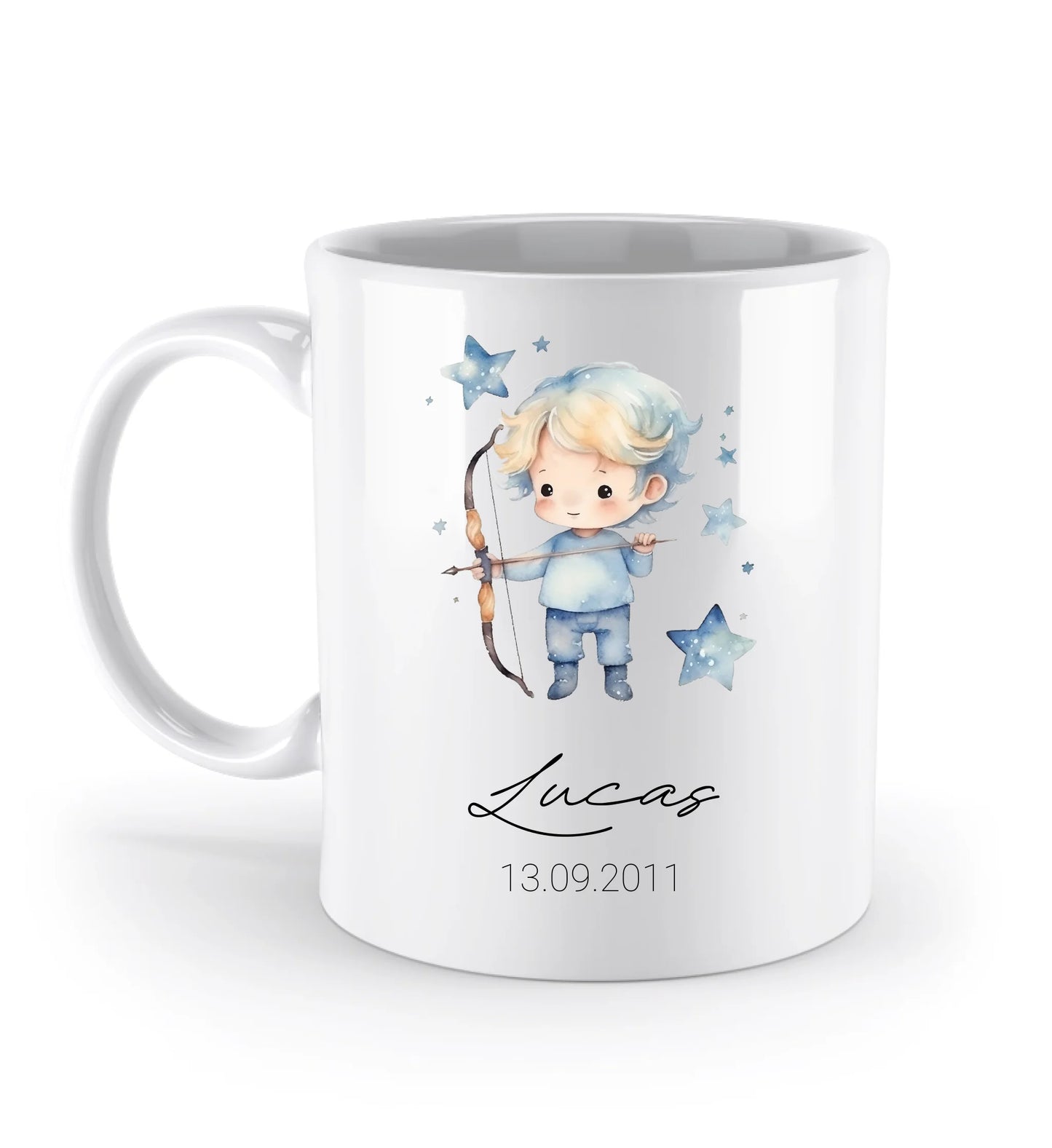 Tasse personalisierbar - Sternzeichen Junge
