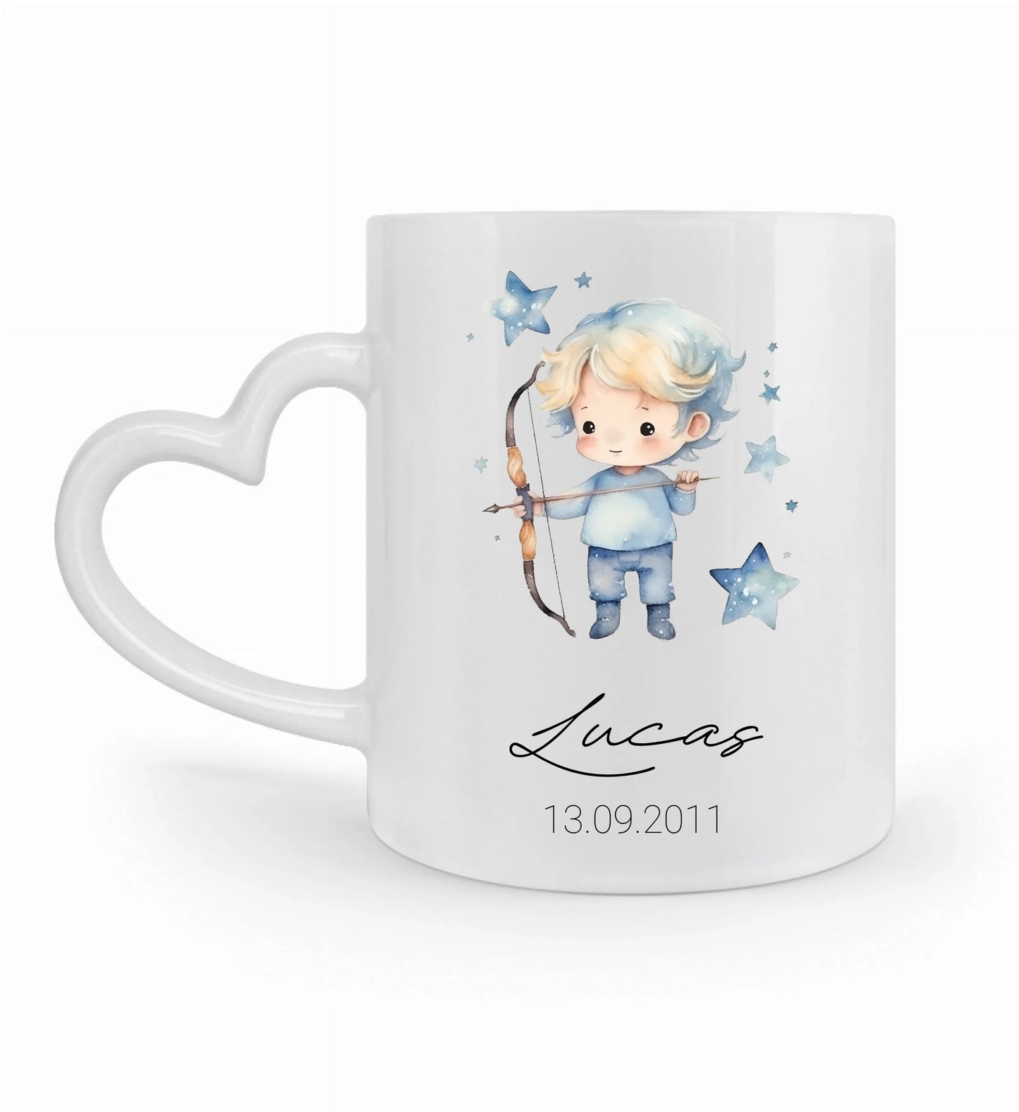 Tasse personalisierbar - Sternzeichen Junge