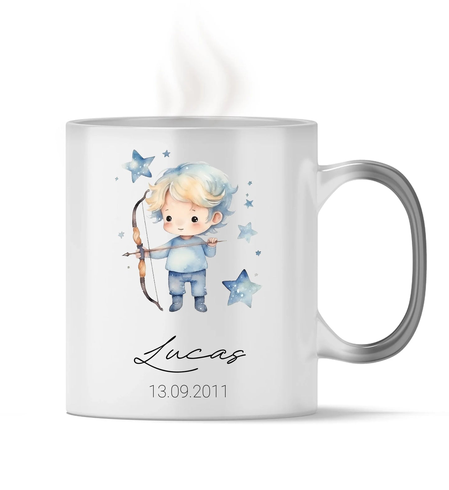 Tasse personalisierbar - Sternzeichen Junge