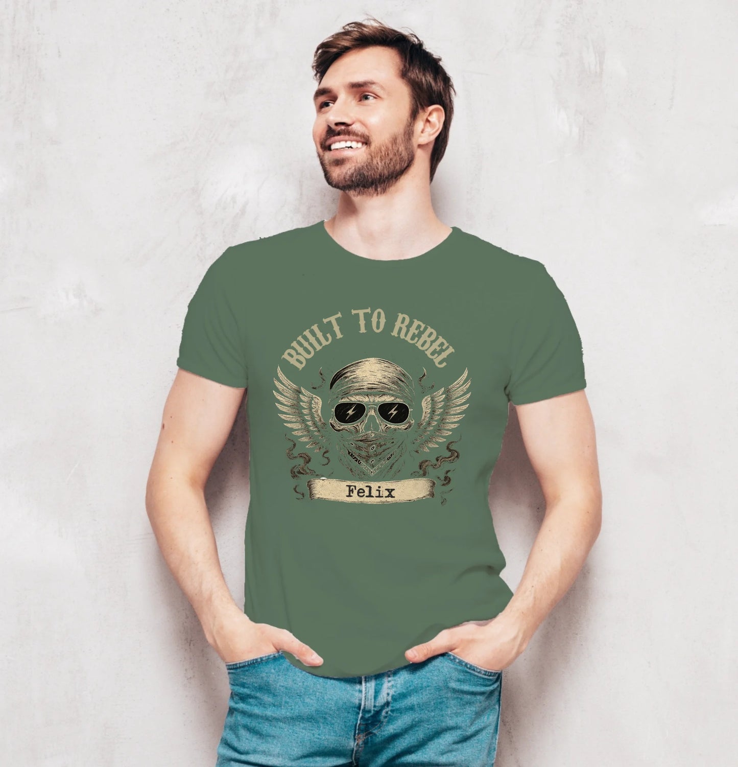 herrenshirt-grün