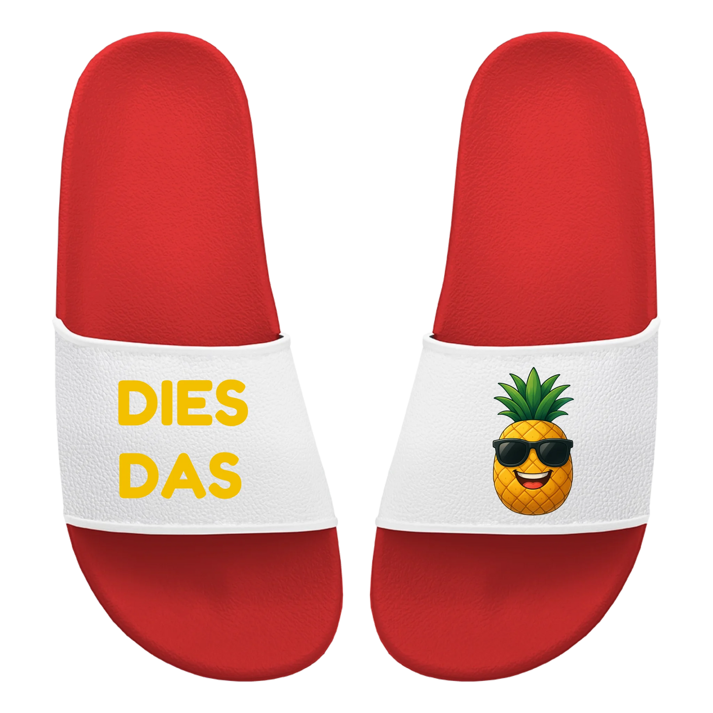 Badelatschen Unisex - dies das Ananas
