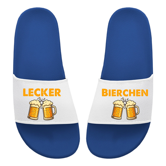 Badelatschen Unisex personalisierbar - lecker Bierchen