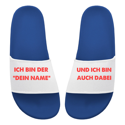 Badelatschen Unisex personalisierbar - Ich bin auch dabei