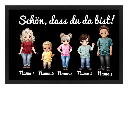 Fußmatte personalisierbar - Familie
