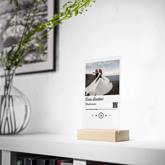 Acrylschild personalisierbar - Hochzeitslied auf Spotify
