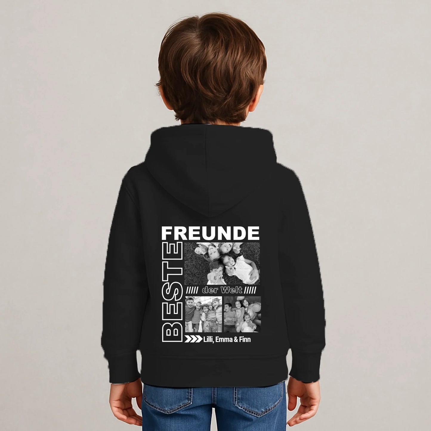 FamilySurprise_Hoodie-Kinder-schwarz
