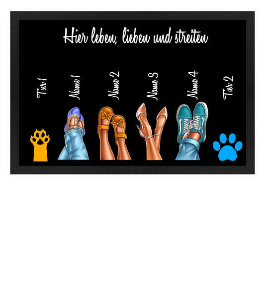 Fußmatte personalisierbar - Füße