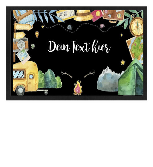 Fußmatte personalisierbar - camping