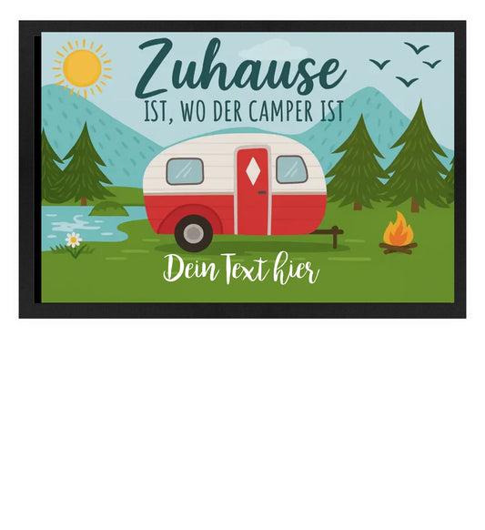Fußmatte personalisierbar - zuhause ist da wo der Camper ist