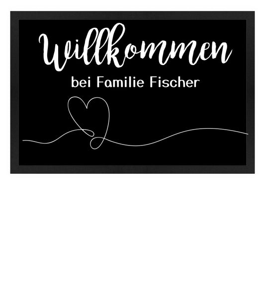 Fußmatte personalisierbar - willkommen bei