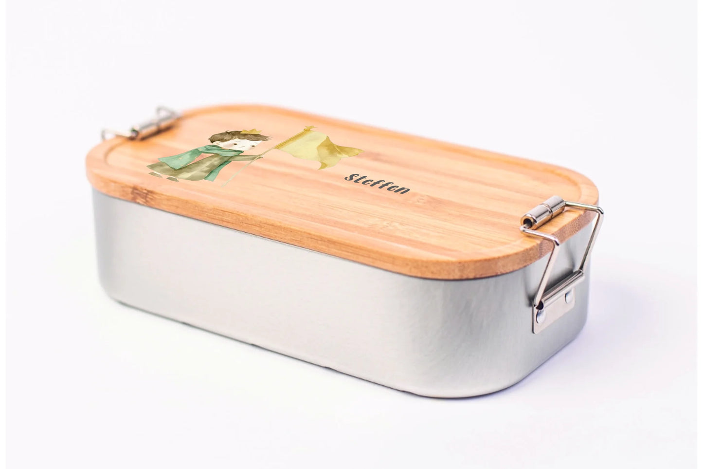 Personalisierte Lunchbox mit Druck Ritter mit hochwertigem Druck, zusätzliche Produktansicht