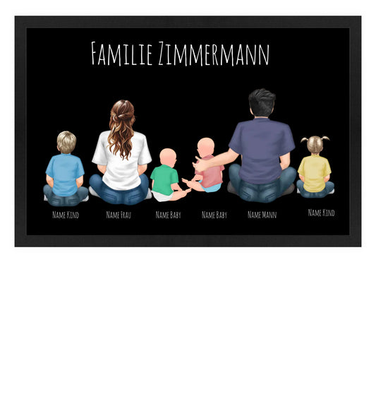 Fußmatte personalisierbar - Familie