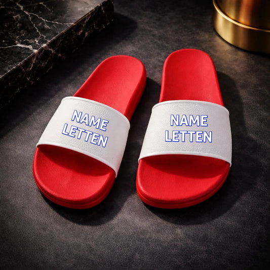 FamilySurprise-personalisiert-Badelatschen-rot