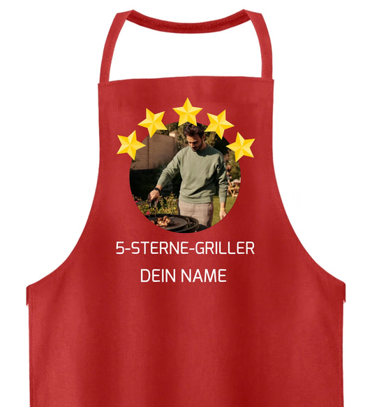 Grillschürze personalisierbar -5 Sterne-Griller