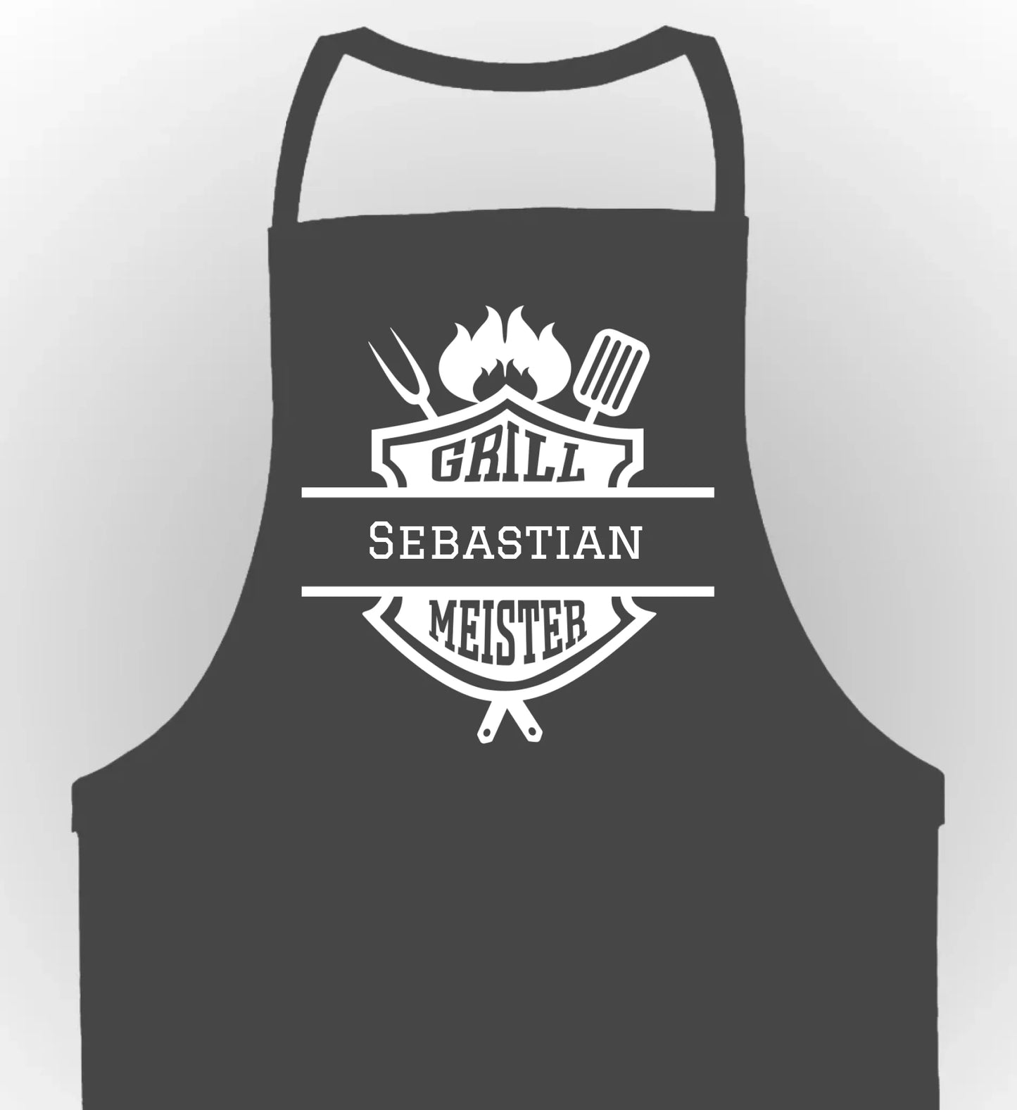 schürze grau