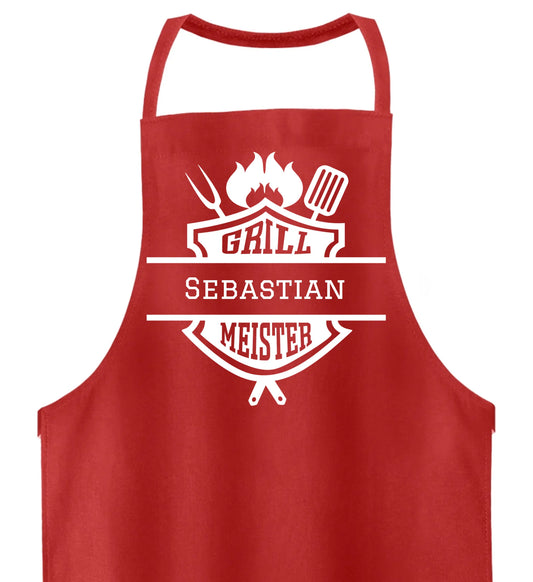 Grillschürze personalisierbar - Grillmeister