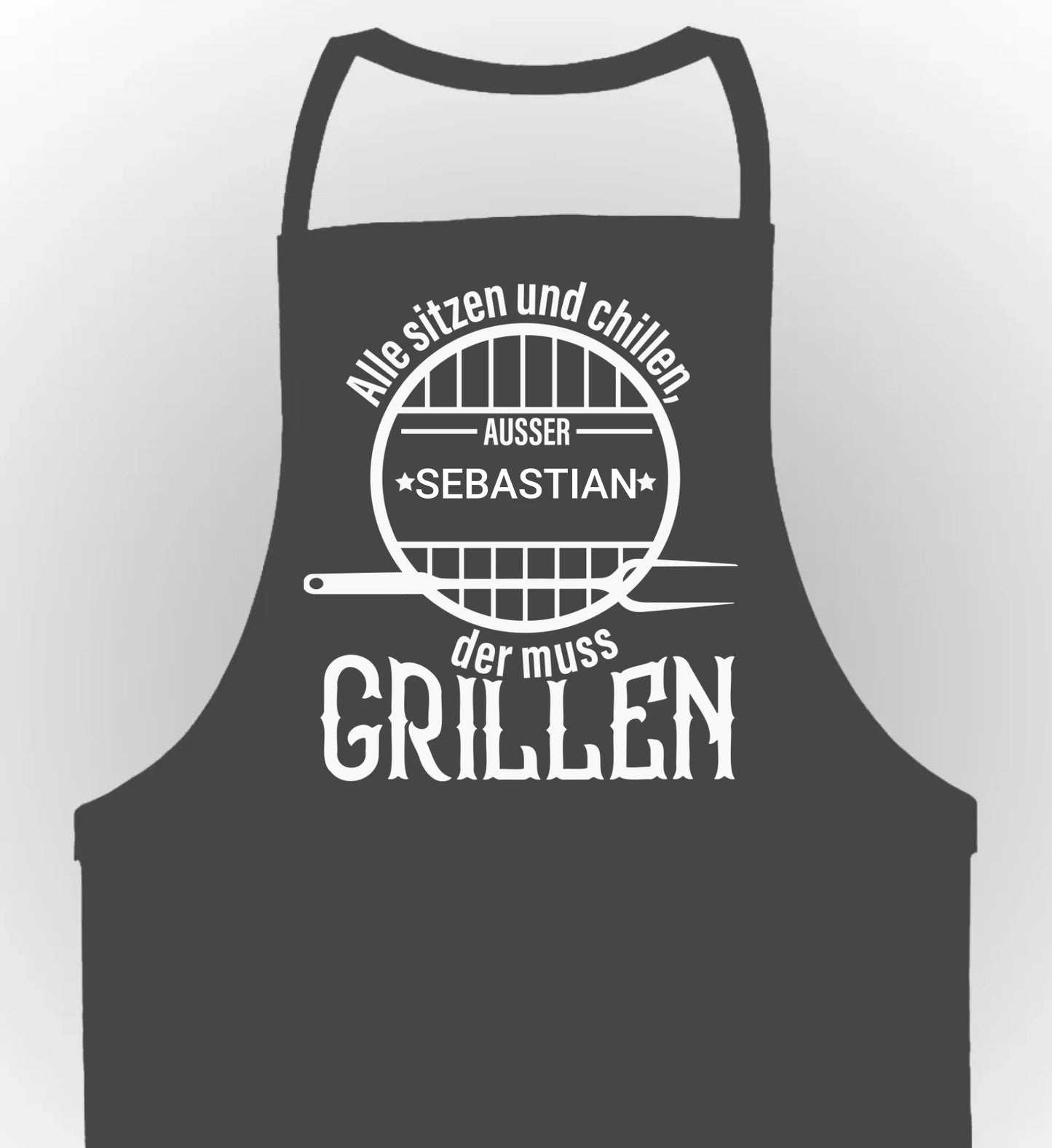 schürze grau