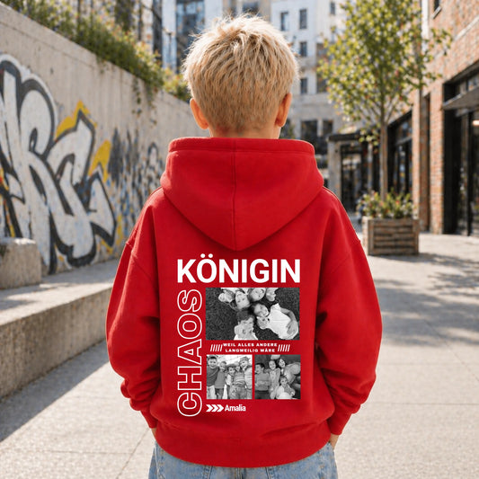 FamilySurprise-Kinderhoodie- junge-hinten-rot
