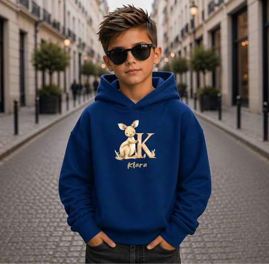 FamilySurprise-Kinder-Hoodie-vorne-junge-blau