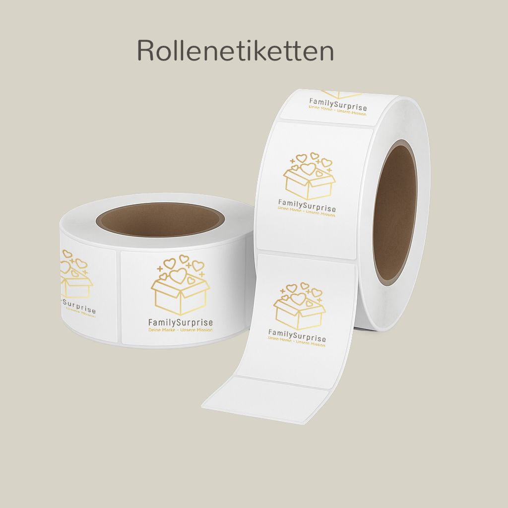 Rollenetiketten - Preise auf Anfrage