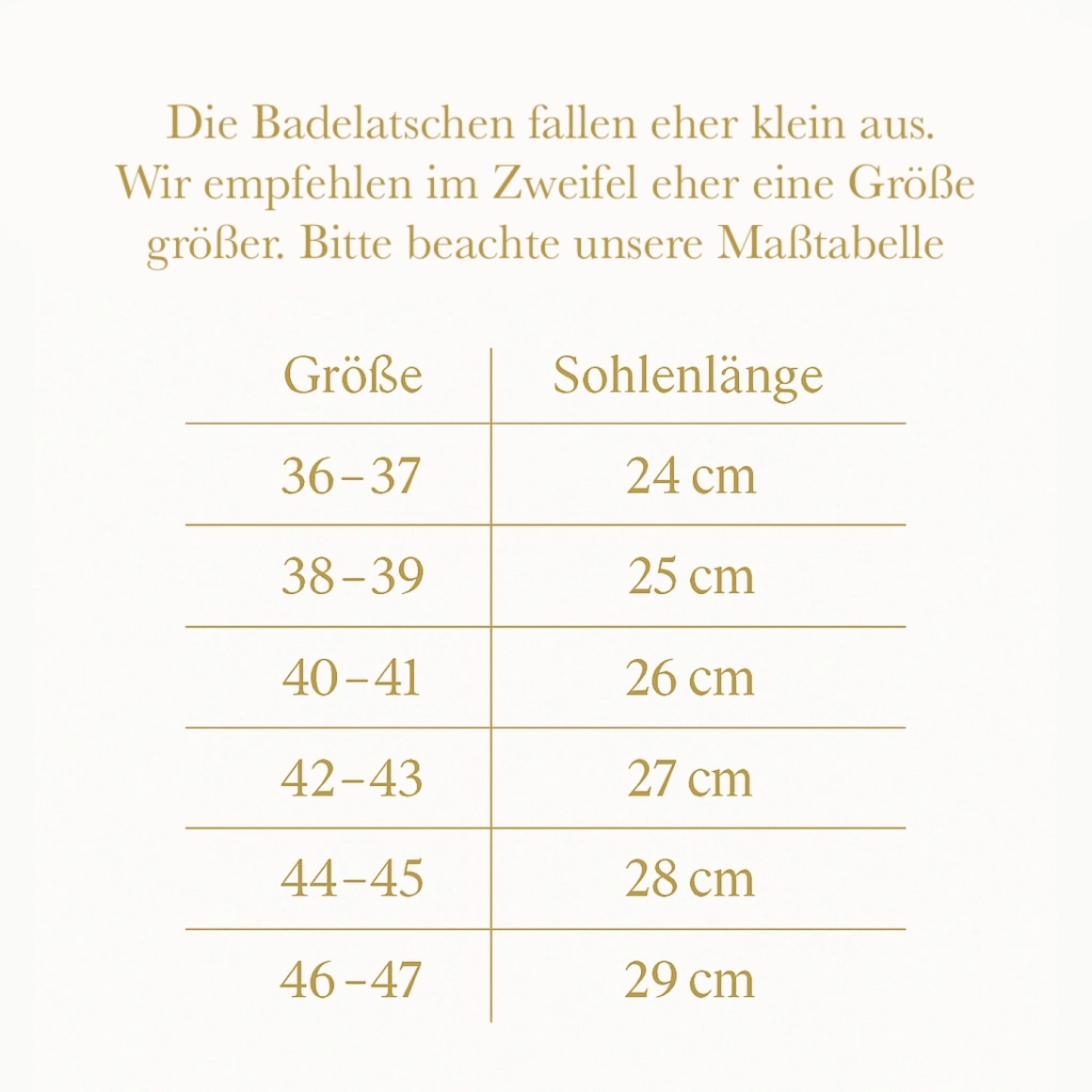 Badelatschen - Preise auf Anfrage