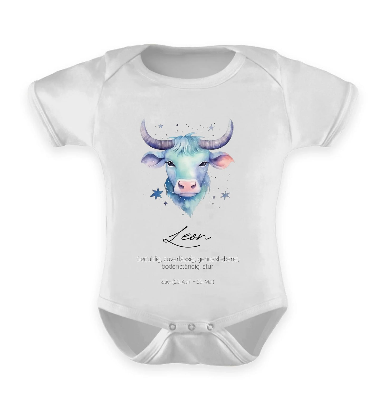 Babybody personalisierbar - Sternzeichen Junge