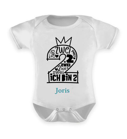 Babybody personalisierbar - Schriftzahlen