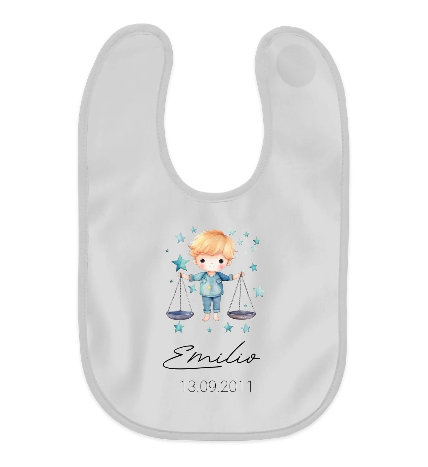 Lätzchen Junge personalisierbar - Sternzeichen