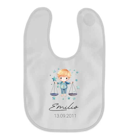 Lätzchen Junge personalisierbar - Sternzeichen