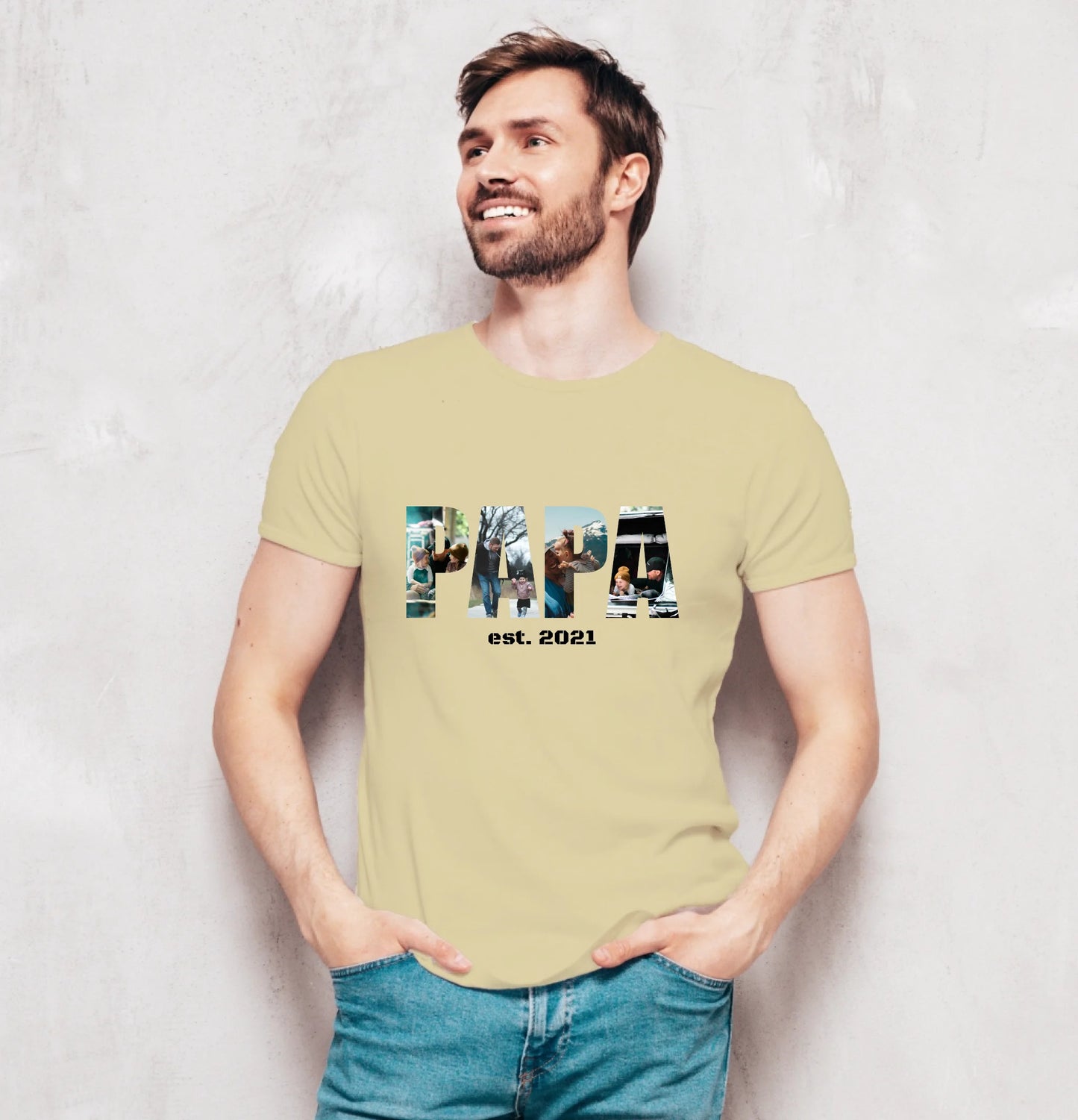 herrenshirt-sand
