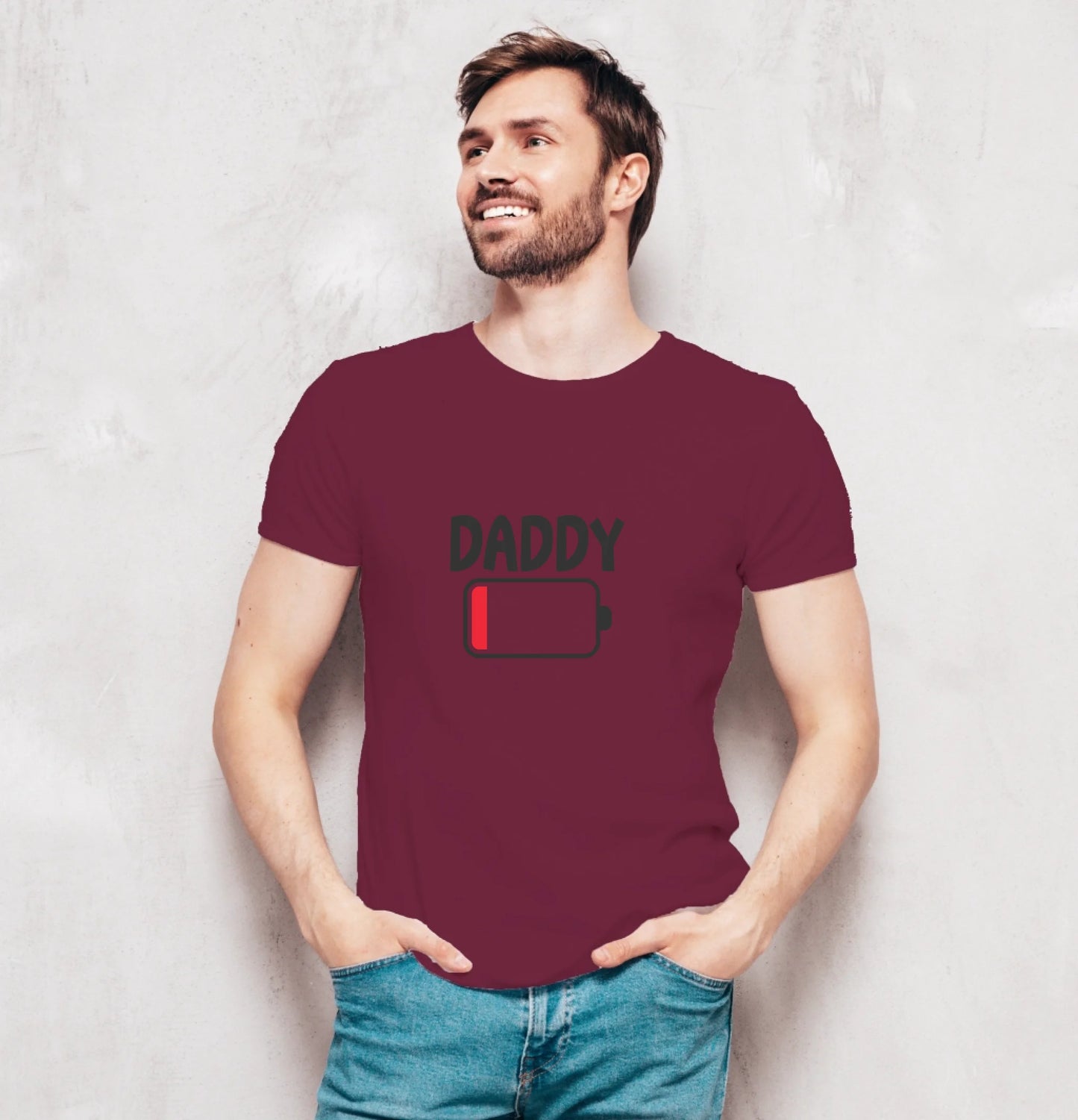 herrenshirt-dunkelrot