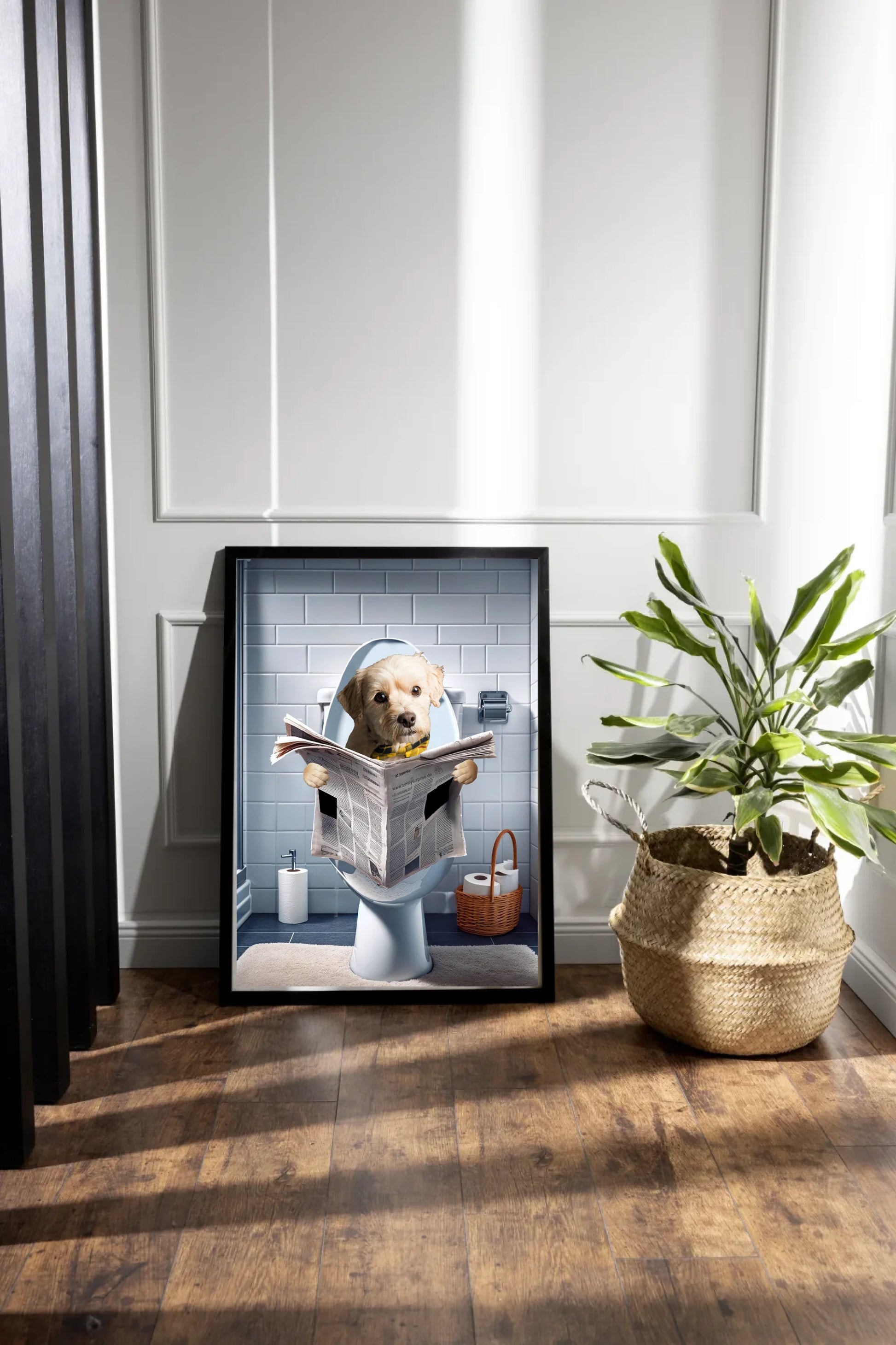 dark-photo-frame-plant-arrangement