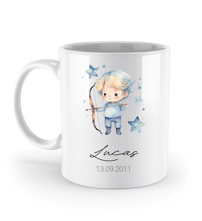 Tasse personalisierbar - Sternzeichen Junge