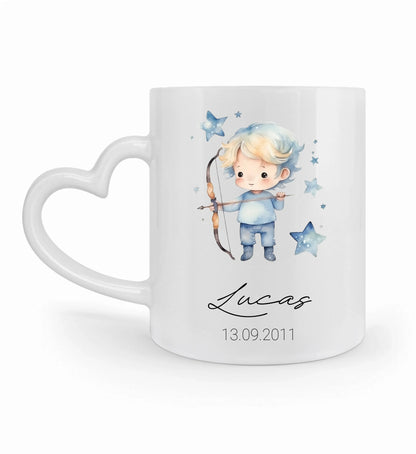 Tasse personalisierbar - Sternzeichen Junge