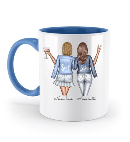 Tasse personalisierbar - beste Freunde