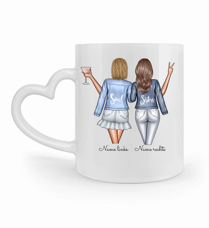 Tasse personalisierbar - beste Freunde