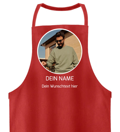 Grillschürze personalisierbar  - Foto + Name )+ Wunschtext)