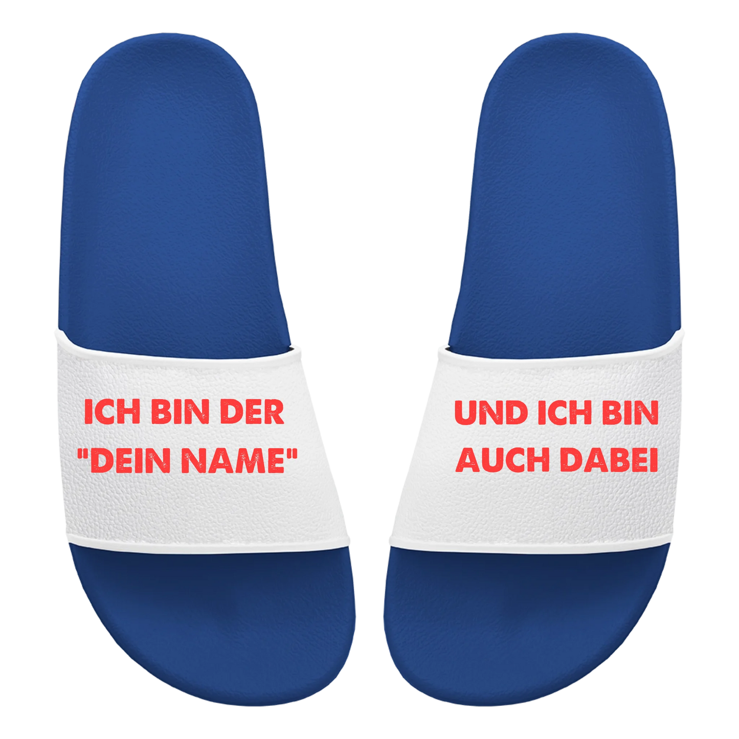 Badelatschen Unisex personalisierbar - Ich bin auch dabei