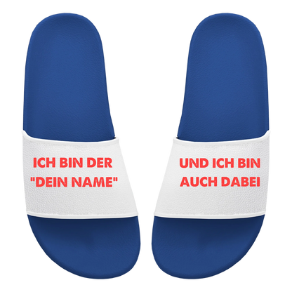 Badelatschen Unisex personalisierbar - Ich bin auch dabei