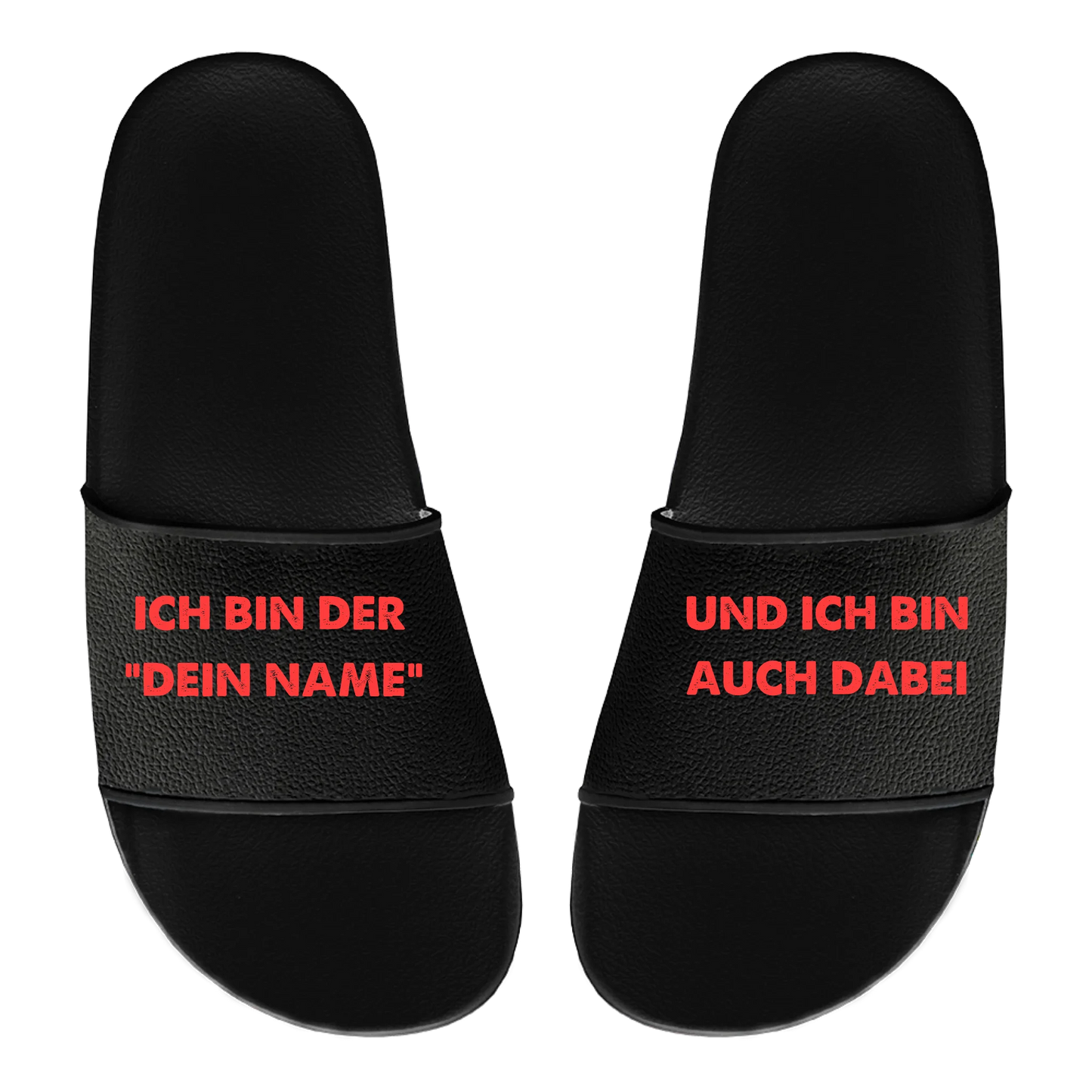 Badelatschen Unisex personalisierbar - Ich bin auch dabei